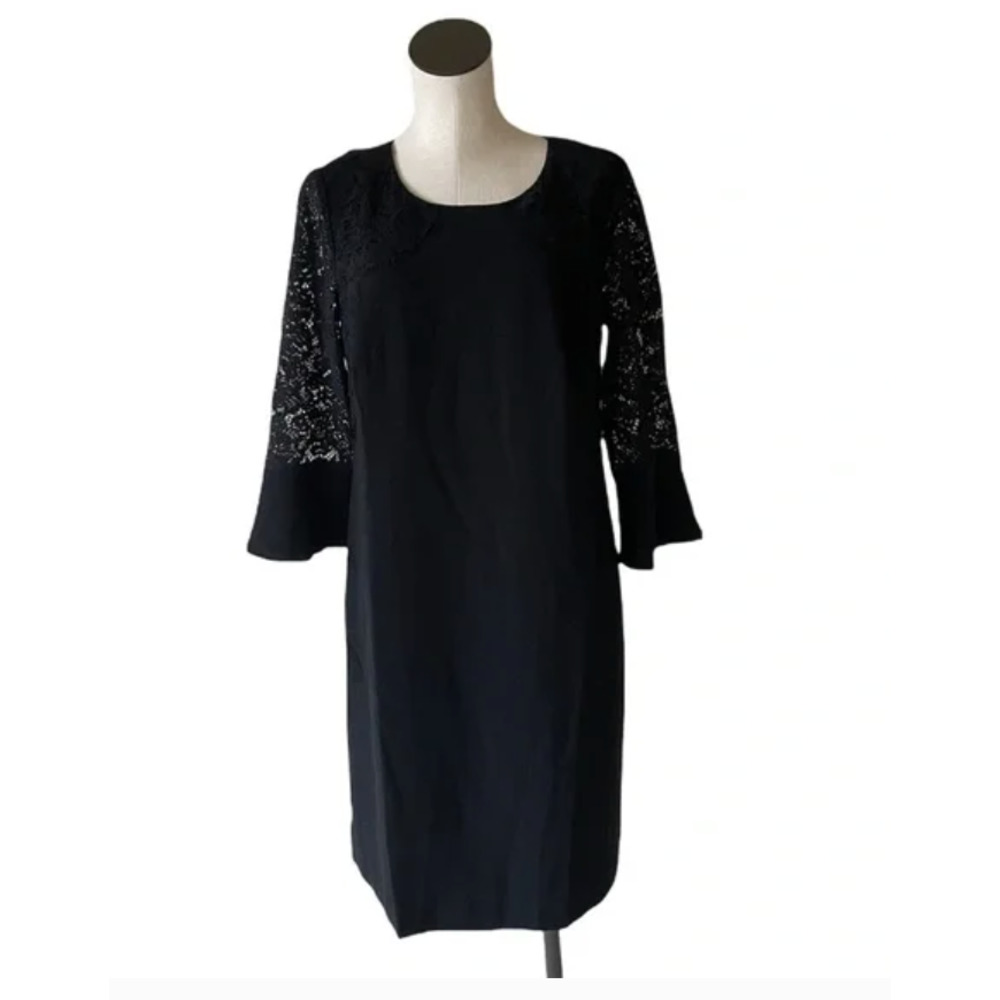 NWT RSVP by Talbots SZ: 22PW Crepe & Lace Dress